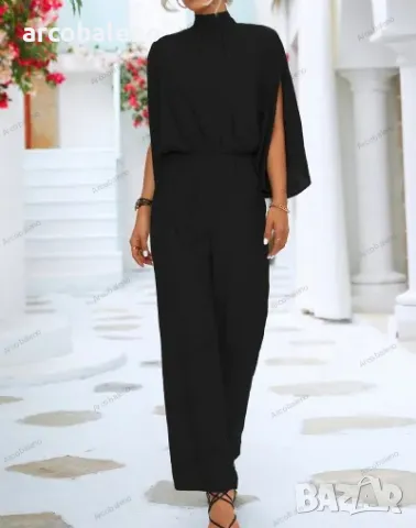 Моден дамски нов гащеризон с яка и стойка, 2цвята , снимка 11 - Гащеризони - 48709598