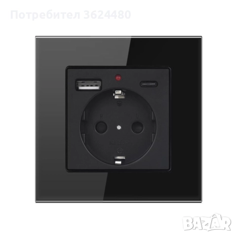 Единичен Контакт с USB-A и USB Type-C Портове – 16A, 250V, снимка 4 - Други стоки за дома - 52403872