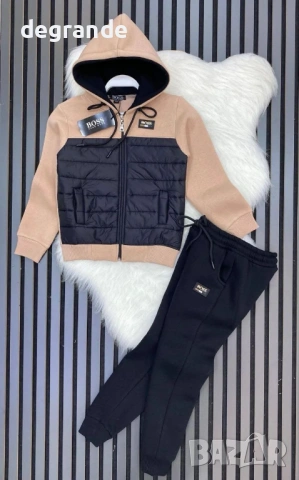 Ватиран Екип за Момче Boss  Сиво  8  9  10 г. Бежово  16 г, снимка 2 - Детски комплекти - 53195762