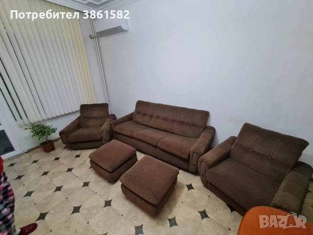 Холова гарнитура, снимка 4 - Дивани и мека мебел - 52594742