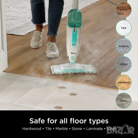 Парен моп Shark S1000 с 2 подложки, снимка 9 - Парочистачки и Водоструйки - 40806176