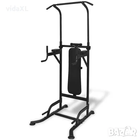 vidaXL Станция за набирания с пейка за преси, снимка 4 - Фитнес уреди - 56148331