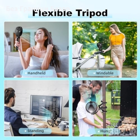 Нов Вентилатор за Бебе, Количка, Колa – 3 Скорости, Безопасен и Тих, снимка 6 - Други стоки за дома - 51488239