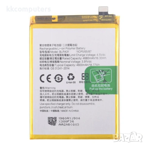 Oppo BLPA31 Съвместима Литиево-полимерна Батерия 3.91V / 4680mAh за Oppo Reno11 5G (Global)