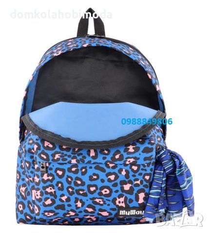  Ученическа раница, 2 отделения 3 джоба,джоб за телефон,изход за слушалки,36х15,5х45 см , снимка 2 - Ученически пособия, канцеларски материали - 41836878