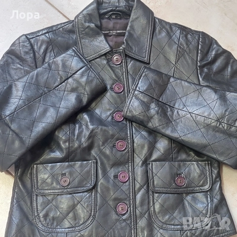 Дамско яке естествена кожа , снимка 3 - Якета - 52420659