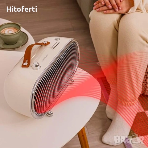  Керамичен нагревател Cecotec Readywarm 1500 Ceramic Retro, един размер, снимка 2 - Отоплителни печки - 53817397