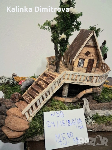 Къща на дърво-ръчна изработка., снимка 5 - Други стоки за дома - 53179766