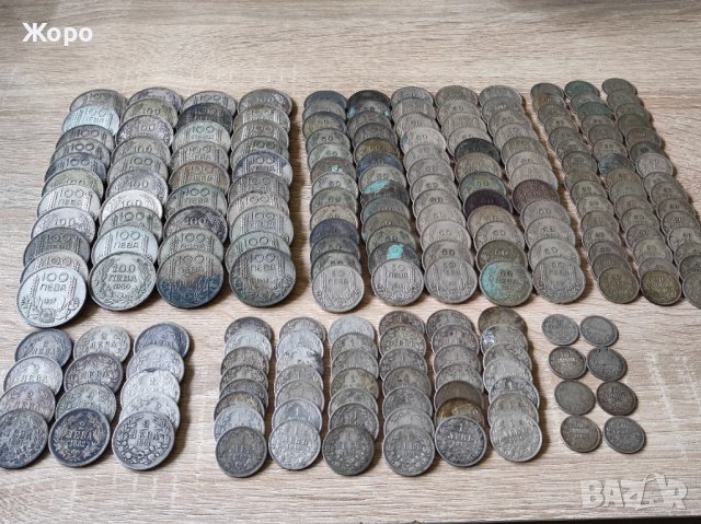 210 броя сребърни монети Царство България , снимка 1