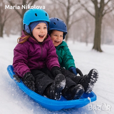 компактна шейна с въже и спирачка, снимка 3 - Зимни спортове - 52431364