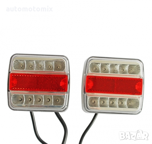 СТОПОВЕ ЗА РЕМАРКЕ,ПЛАТФОРМА 12V - 33118,2бр.комплект  с окабеляване, снимка 2 - Аксесоари и консумативи - 36068293