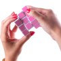 Розово кубче на Рубик за блондинки – едноцветно, снимка 3