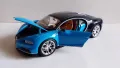 Bugatti Chiron Blue Welly - Мащаб 1:24, снимка 2