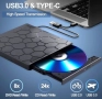 8-в1 Ултра тънко външно DVD Устройство с USB , снимка 1