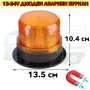 ПРОМОЦИЯ! Диоден авариен буркан, маяк 12-24V, Сигнална лампа маяк на магнит, снимка 2