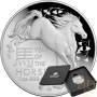 1 унция сребърна монета Австралия RAM Лунен кон 2026 куполна - Proof - Налични 2 бр. , снимка 1