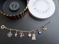 сребърна гривна Thomas sabo Charm club със 7 талисманчета , снимка 4