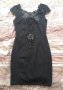 Нова къса черна рокля по тялото S 36 с дантела , снимка 2