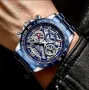 Мъжки спортно/елегантен кварцов часовник LIGE*Black Edition* Хронограф!, снимка 5