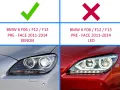 Стъклo за фар на BMW 6 F12/F13/F06 (2011-2014) Ляв, снимка 4