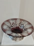 Стара фруктиера(сребро 800 кристал 19 век)Large Fruit Bowl Crystal Cut, 1 500 лв, снимка 10