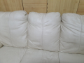 Бял кожен диван, снимка 3