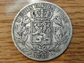 Белгия 5 франка 1868 СРЕБРО, снимка 2