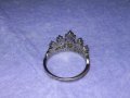 ИЗЯЩЕН ДИАМАНТЕН СРЕБЪРЕН ФЕШЪН АРТ ПРЪСТЕН СРЕБРО 925 с ИСКРЯЩИ ЮВЕЛИРНО ФАСЕТИРАНИ КАМЪНИ 40507, снимка 7