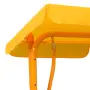 vidaXL Детска градинска люлка, жълта, 115x75x110 см, текстил, снимка 5