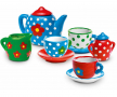 Керамичен сервиз за чай , снимка 1 - Рисуване и оцветяване - 36171934