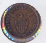 Филипини 1/2 центаво 1903 година, много добра монета                      