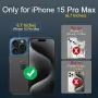 Минималистичен метален калъф OATSBASF за iPhone 15 Pro Max 6.7 инча със стойка, снимка 2