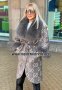 Дамско луксозно палто кашмир вълна и лисица код 188, снимка 1 - Палта, манта - 34521296