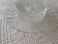 Стъклен сервиз за торта, снимка 1