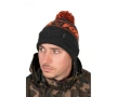 Шапка с пискюл Fox Collection Bobble Black Orange, снимка 1