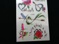 Цветни временни татуировки - различни видове - цена за лист 2,80 лв - рози, сърца, пеперуди, снимка 13
