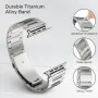 Метална каишка Miimall от титанова сплав за Apple Watch, 59,2 г, снимка 4