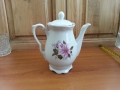 Стар български порцелан кана чайник, снимка 1
