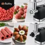 Eлектрическа месомелачка / Месомелачка с пълначка / Мелачка за месо 2400W – с реверс, снимка 8