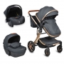 МОНИ Комбинирана бебешка количка 3в1 POLLY ЦЕНА: 350 лв / употребявана е няколко месеца За Силистра , снимка 1 - Детски колички - 36035700