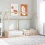 vidaXL Рамка за детско легло тип къща, 80x200 см, борово дърво масив, снимка 2