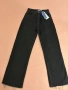 Нови дамски дънки с широк крачол черни размер 36, снимка 1