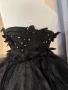 Къса черна бална рокля, снимка 5