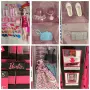 Кукла Barbie фризьорски салон, приказна коса, на къмпинг и Голям гардероб , снимка 14