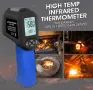 Инфрачервен термометър AOPUTTRIVER AP-1580, инфрачервен пирометър, диапазон от -50°С до 1580°С, снимка 6