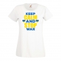 Дамска тениска KEEP CALM AND STOP WAR,подкрепям Укркайна,, снимка 6