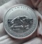 Инвестиционна сребърна монета 1 и 1/2 унция 8 Dollars - Elizabeth II Polar Bear, снимка 2
