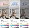 LED плафон с четири ринга 60 W и дистанционно, снимка 5
