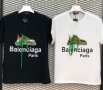 Памучни дамски тениски Balenciaga - 30 лв., снимка 1 - Тениски - 44210664