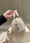 Louis Vuitton Дамска Бяла Малка Чанта С Къса И Дълга Дръжка Код DST79, снимка 5